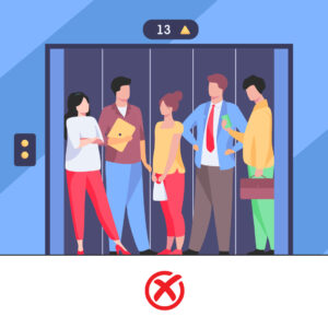 avoid-crowd aviod crowd Elevator Etiquette